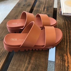 ASOS Chunky Platform Jelly Sandals NWOT